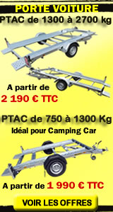 promotion porte voiture remroque