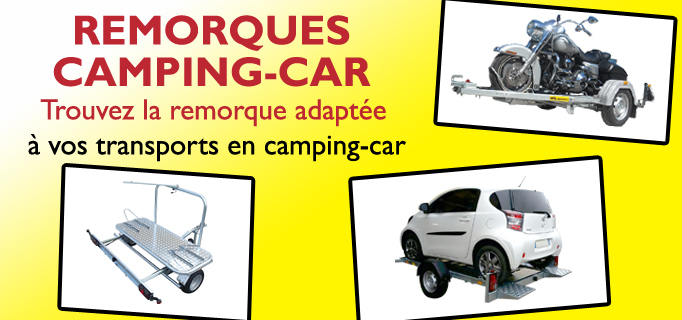 Remorque camping-car scooter moto voiture